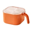 Kitchen four-compartment flavor box four-in-one set, household seasoning compartment storage box, moisture-proof and dust-proof seasoning box Item Picture